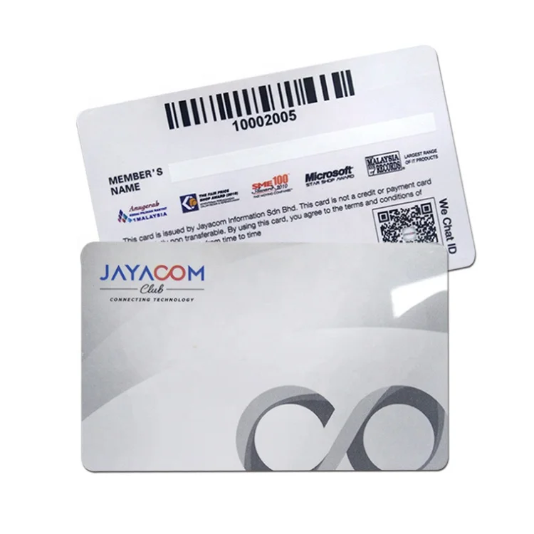 CT-036 Custom full color printing CR80 standard 30 mil PVC Member Card