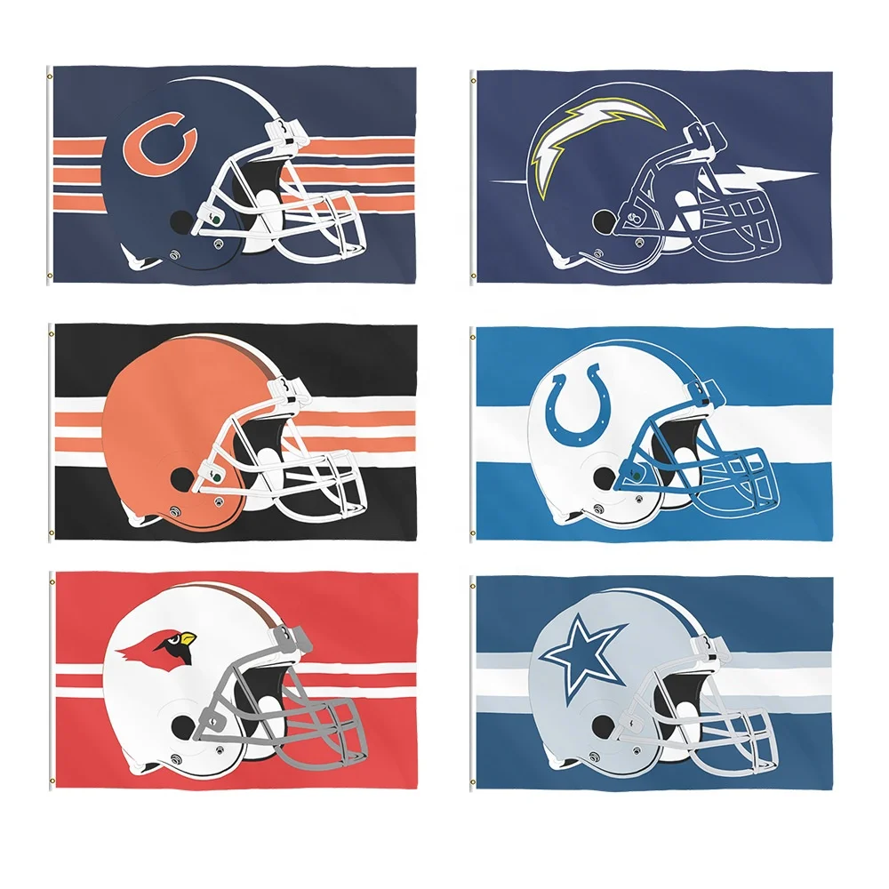 2024 New designs Raiders flag Custom 32 NFL teams flags wholesale