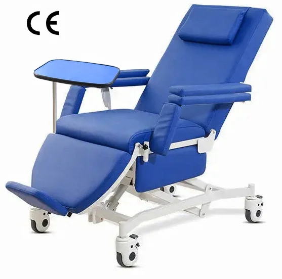 Мебель Больничная с мотором, электрическая мебель для сбора крови, наклонная кровать, многофункциональное кресло для химиотерапии с столом
