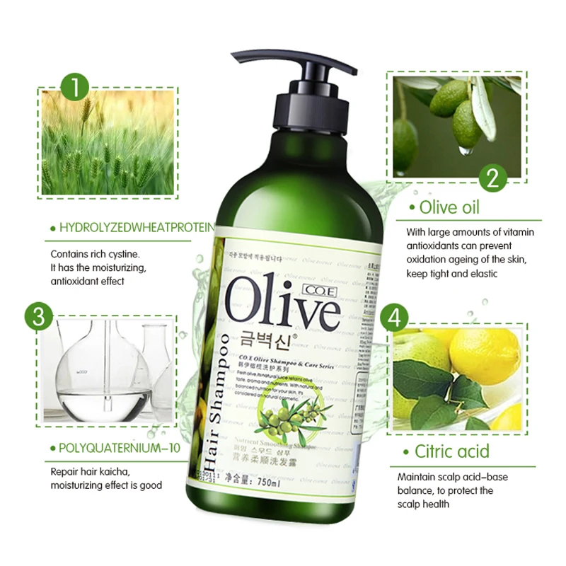 Factory Selling Nourishing Scalp Olive Oil Shampoo