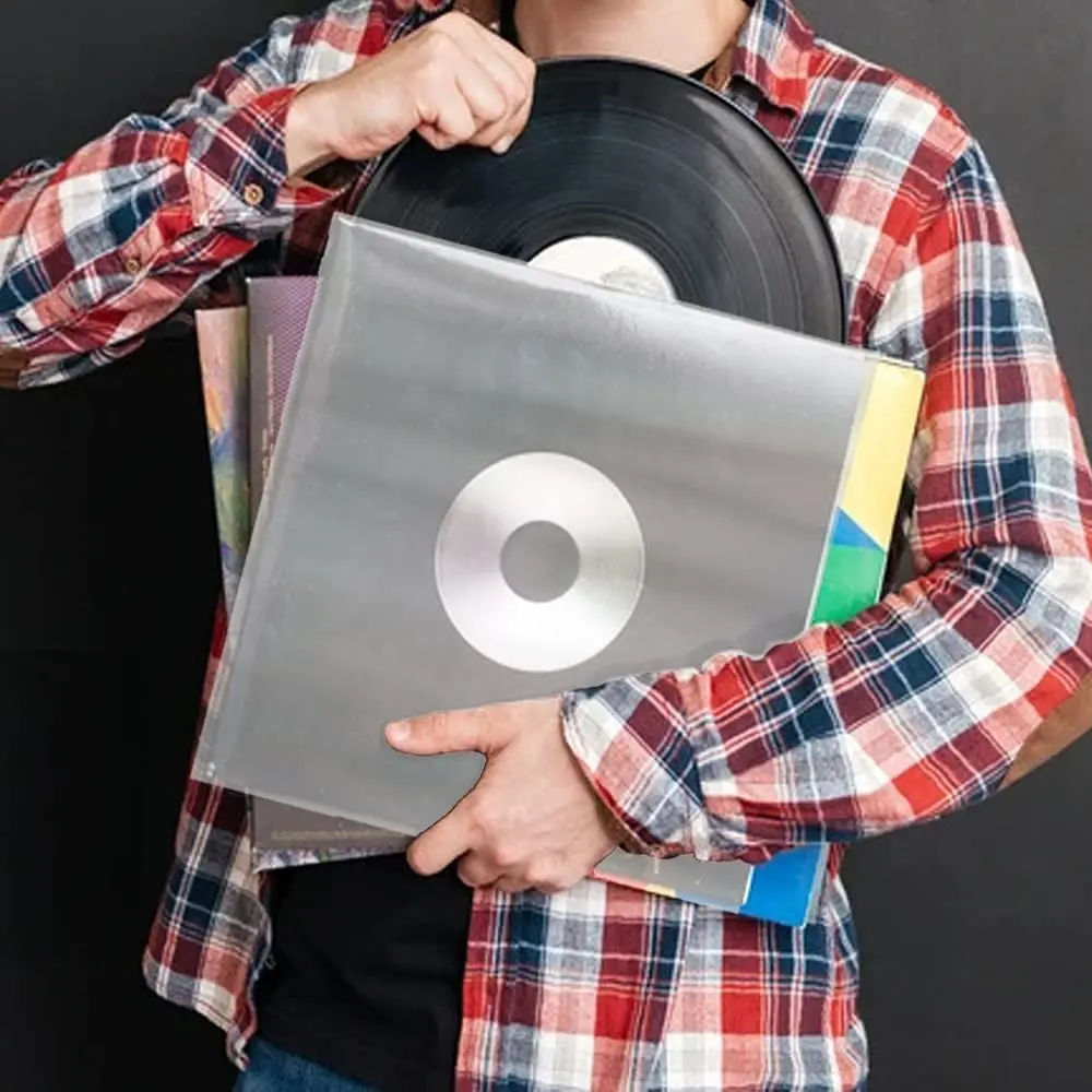 Eco Friendly Clear High-Density Polypropylene Vinyl Record Outer Sleeves