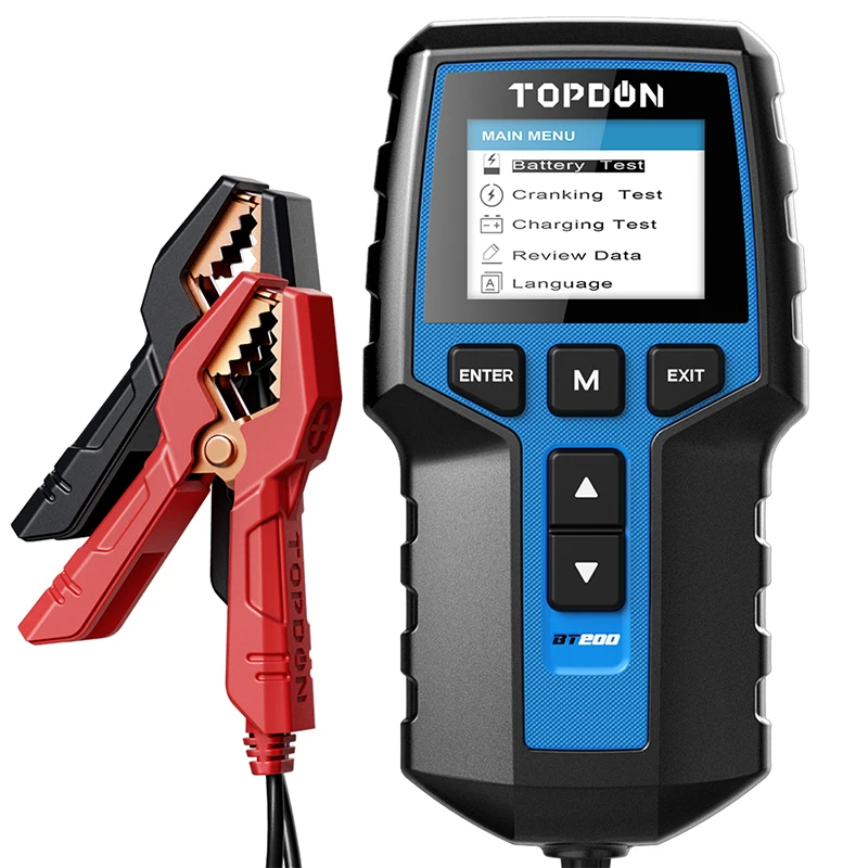 Тестер внутреннего сопротивления TOPDON BT200 измеритель для автомобиля мотоцикла 12 В 24