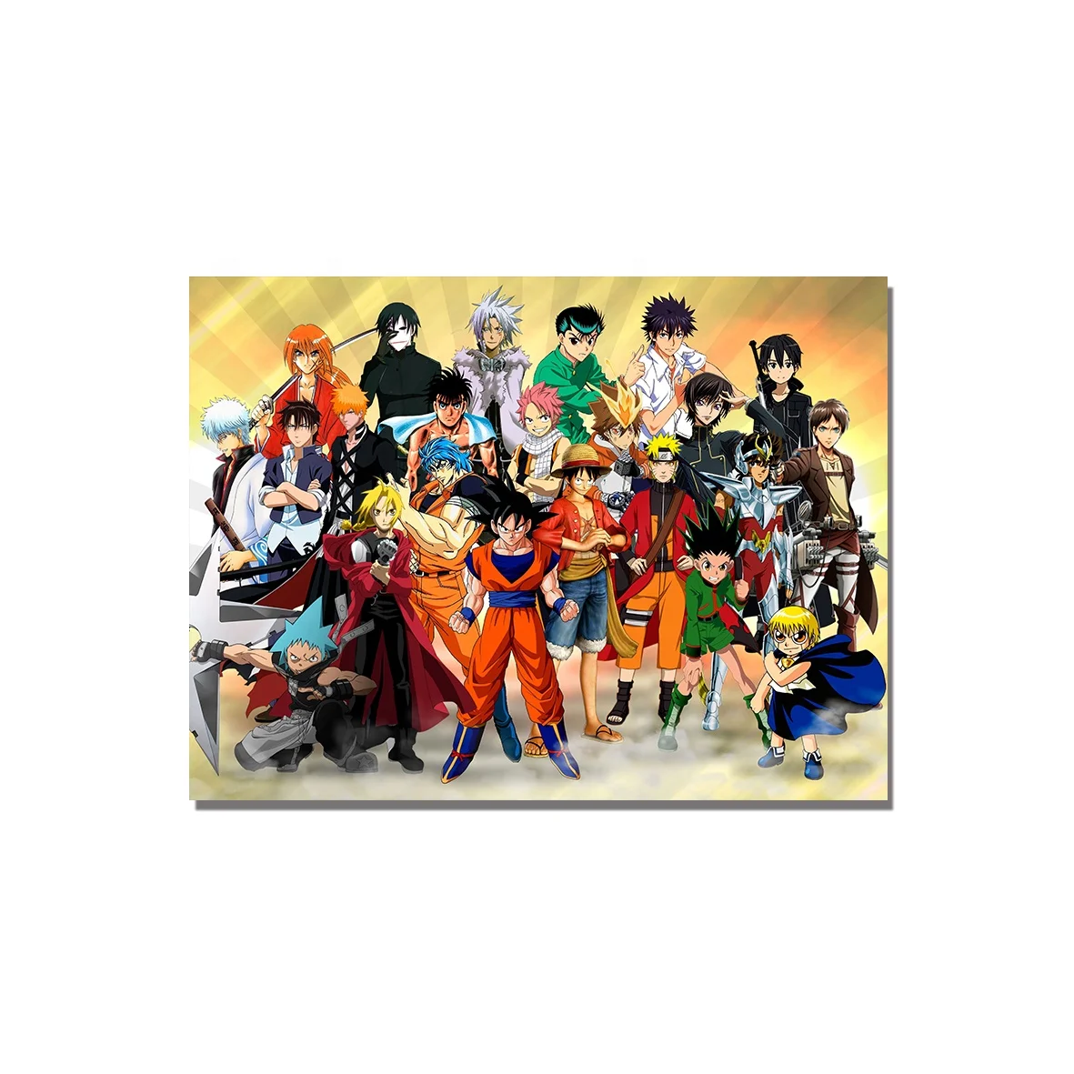 4 size 32 Design canvas Cartoon naruto 3d pictures print Wall scrolls posters set for the fans of Anime
