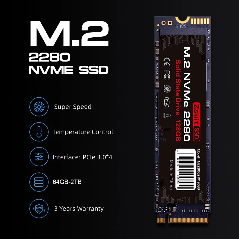 2900mb/s SSD M2 NVME 2280 1TB 512GB 256GB 128GB M.2 PCIE 3.0 Internal Solid State Drives Hard Disk For Laptop Desktop NGFF