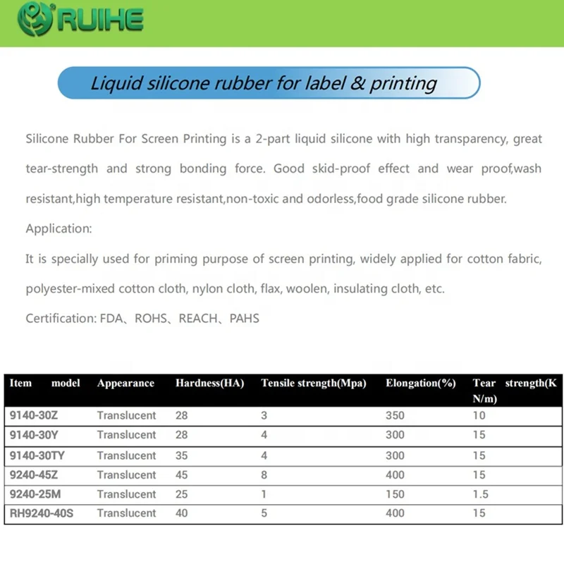 
Platinum Silicone two-component liquid silicone rubber coating textiles liquid silicone rubber raw materials 