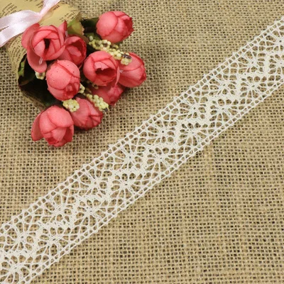 Factory Wholesale Cotton 3.5CM Width Lace  Trim For Clothes