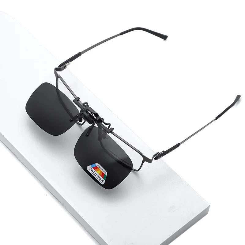 Fashion Polarized Magnetic Glasses Wholesale Square Polarized Magnetic Clip On Sunglasses Men Glass Polarizing Clip