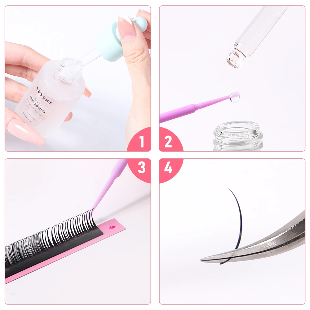VEYES allergy-free 30 ml lash extensions primer Professional Fixing Agent Glue Adhesive Hardener Tools eyelash extension primer