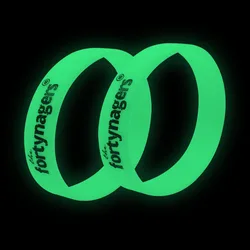 Wholesale custom logo Silicone Slap Bracelet silicon snap band night glow wristband glow in the dark wristband