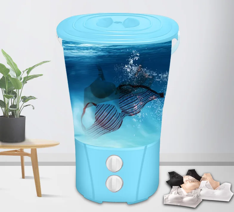 Mini Laundry Washing Machine Split Washing Machine  w/Wash and Spin Cycle for Apartments, Dorms, College Rooms