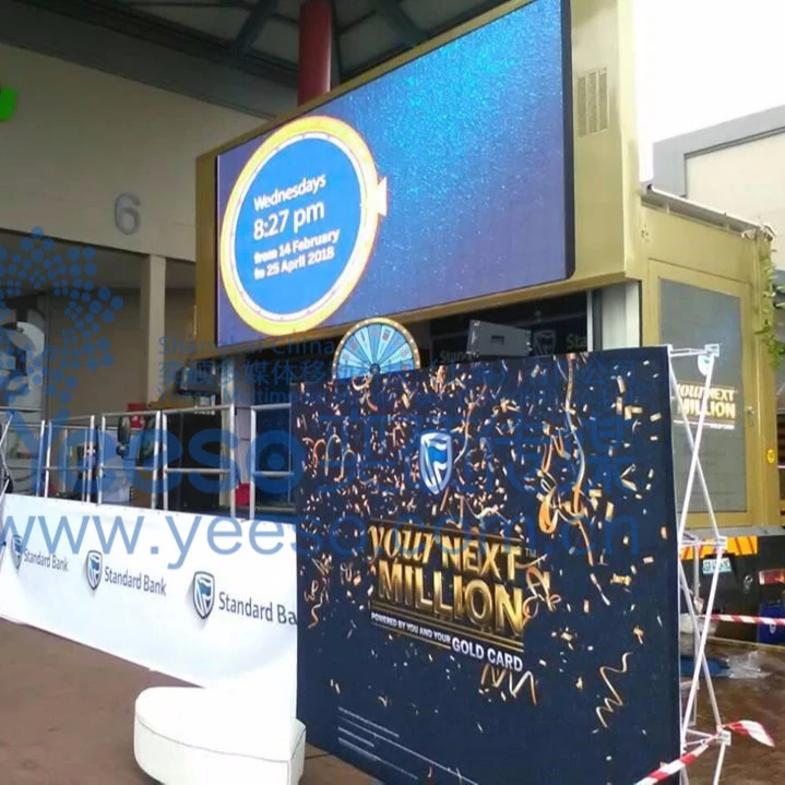 
Giant LED board truck, Mobile TV truck, LED screen on truck, YES-V9 