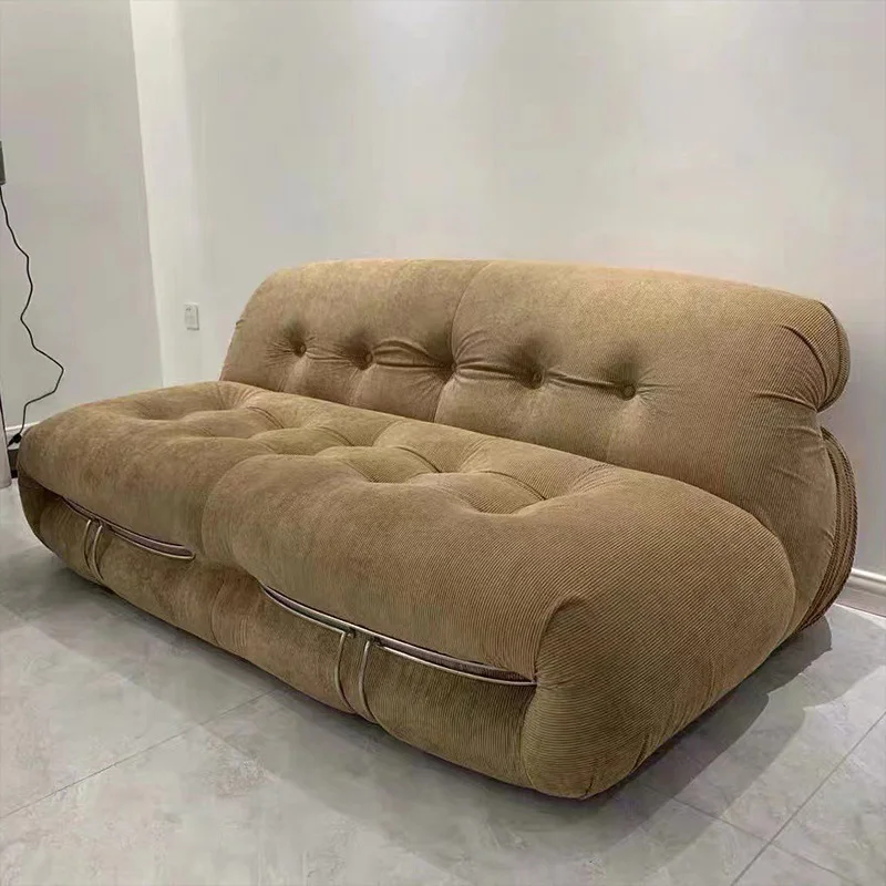 Villa small comfy corner sofas living room 2 seater settees upholstered white boucle luxury modern sofa for bedroom