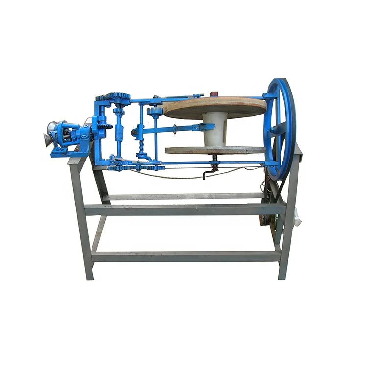 High quality rice straw rope weaving machine hay band pinning straw rope winding machine