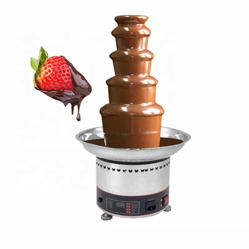 High Speed 304 Stainless Steel Professional Chocolate Fountain Waterfall Machine Melting Pot Tower Of Home