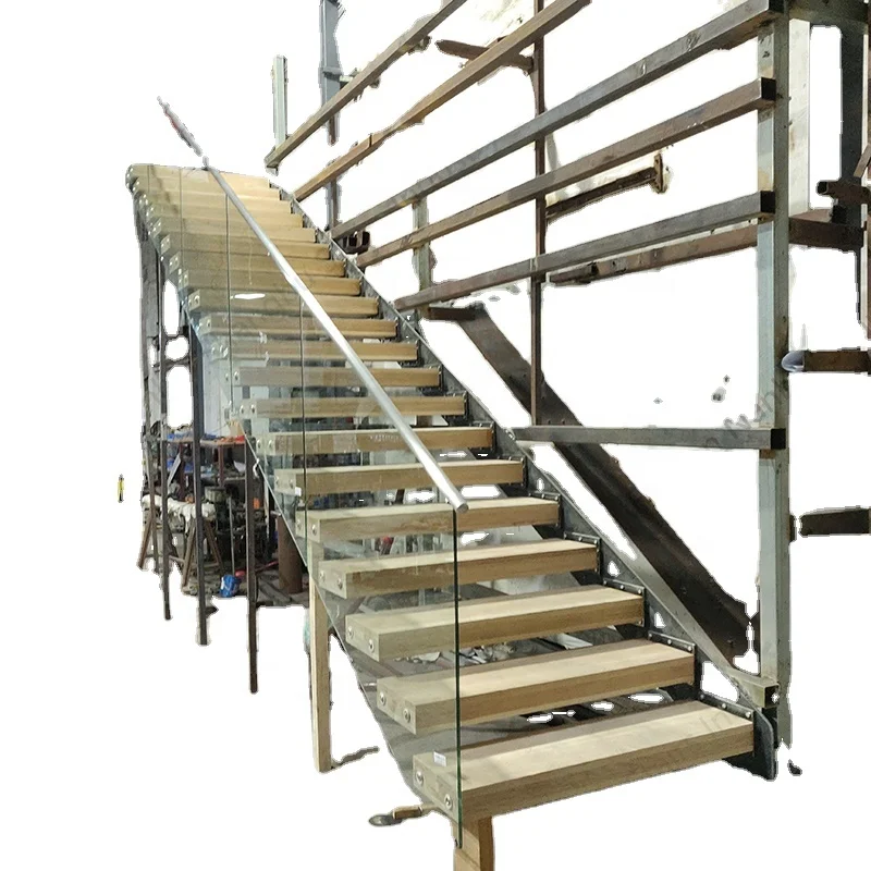 Temporary Indoor Wood Staircase Handrail Stair Railing Fence Security Handrail