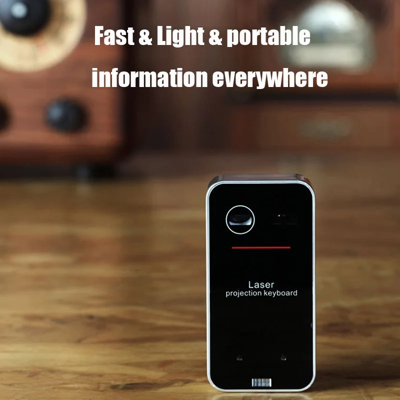OEM/ODM wholsale mini Portable BT Virtual Laser Keyboard Wireless Projector Keyboard with Mouse Function
