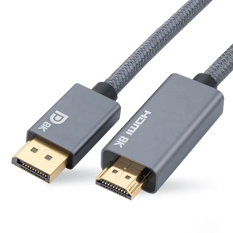 Displayport To HDMI-Compatible Cable Cavo Display Port DP 1.4 To HDMI 2.1 8K 30Hz 4K 144Hz 165Hz Kablo Cord For TV Monitor