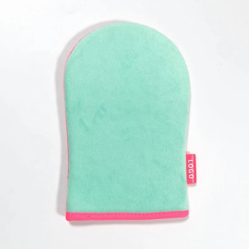 Double-Sided Mixed color Super Soft Tanning Mitt  Fake Tan Mitt with Inner Elastic Finger Loops