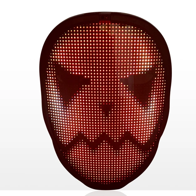 LED programable bluetooth mini dj  halloween glow scary masks glowing hacker masks