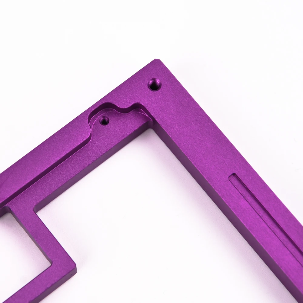 Oem Precision Cnc Turning Aluminum Flange Purple/Violet Anodized Aluminum Part