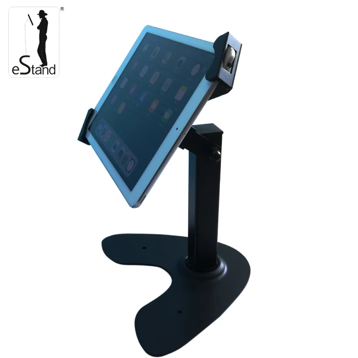 eStand BR29003Q diagonal metal desktop universal anti-theft stand with lock