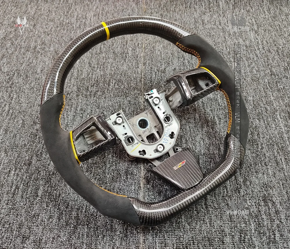 Steering wheel trims Private custom 09-14 CTS-v2 carbon fiber steering wheels for cadillac CTS-V2 /Available for all car models