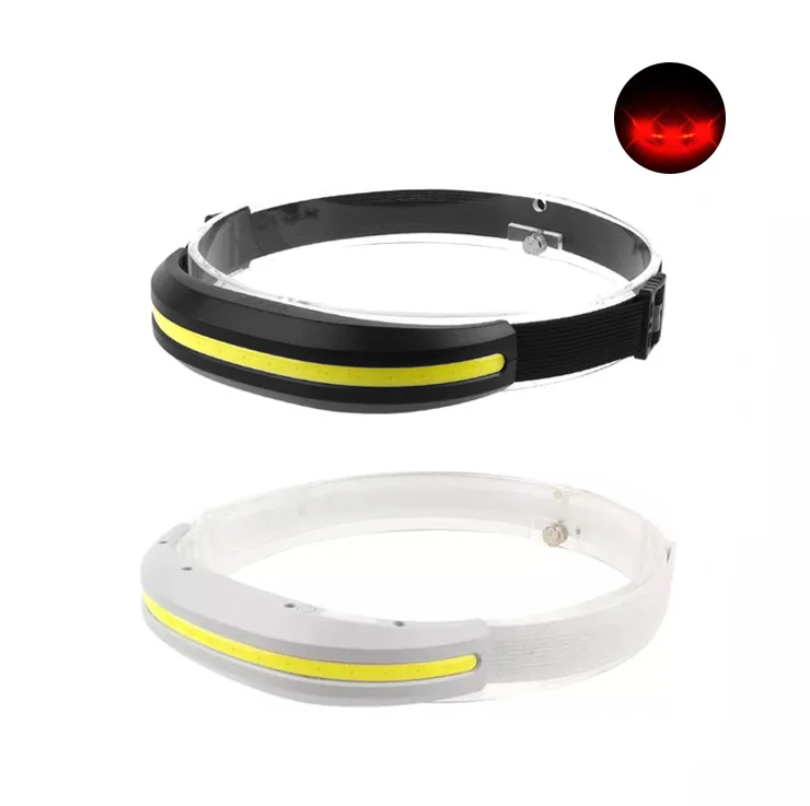 new cob led waterproof headlamp usb rechargeable bright head light for camping lighting 4 Light Modes