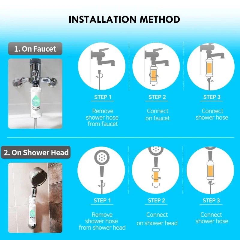 Best Selling Vitamin C Aroma Rust Proof Shower Filter for Bathroom filters out free chlorine and water contaminants