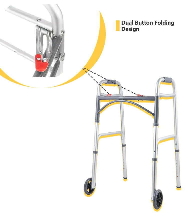 Wa225 Essential Medical Supply Walkers Easy Fold Up Mobility Walker Nice Fold Up Walkers For Seniors