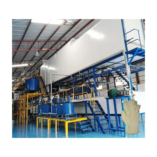 Высокоскоростная Высокоэффективная полностью автоматическая производственная линия одноразовых защитных перчаток из нитрила и ПВХ для рук