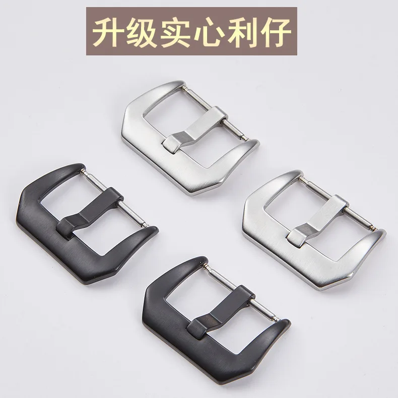 Hot 18mm 20mm 22mm 24mm Metal Watch Buckle For Leather Silicone Watchband Accessories 304 Stainless Steel Watch Clasp Buckle