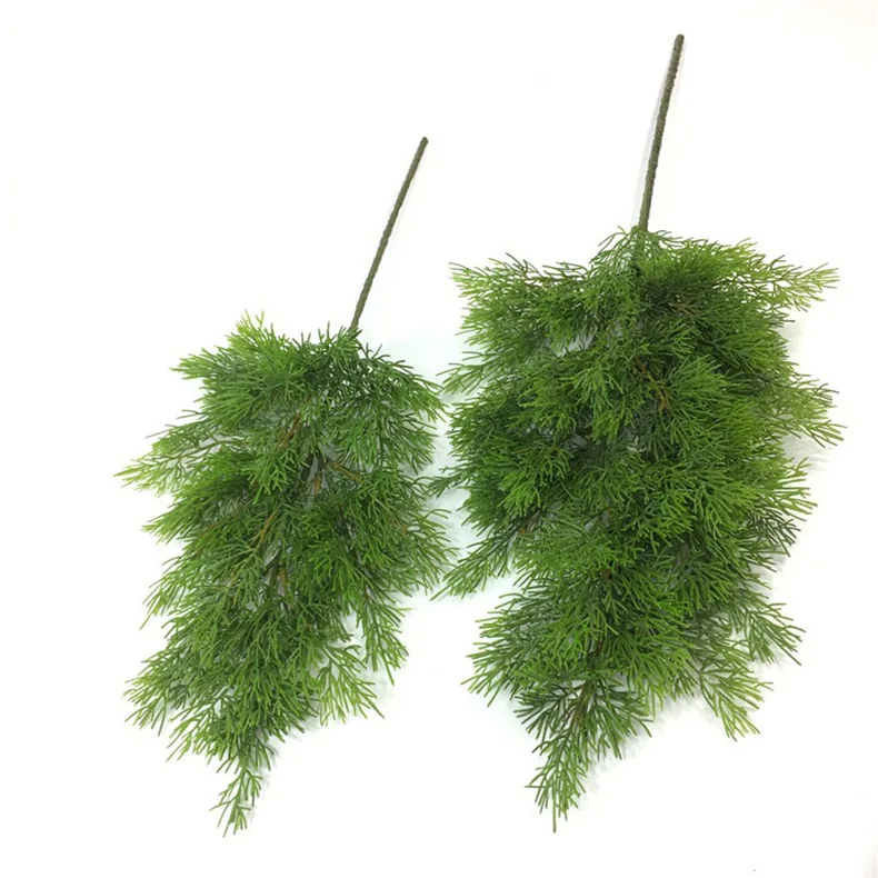 Artificial Plant Leaves Artificial Plastic Christmas Pine Needles Chinese Style Landscaping Green Planting False Pine Branches
