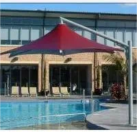 Customise Outdoor Tensile Membrane Structure Umbrella Strong Frame For Garden