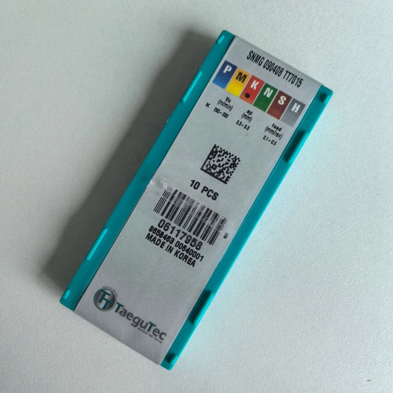 Taegutec вставка SNMG090408 TT7015 инструмент CNC карбид вольфрама 100% оригинальная