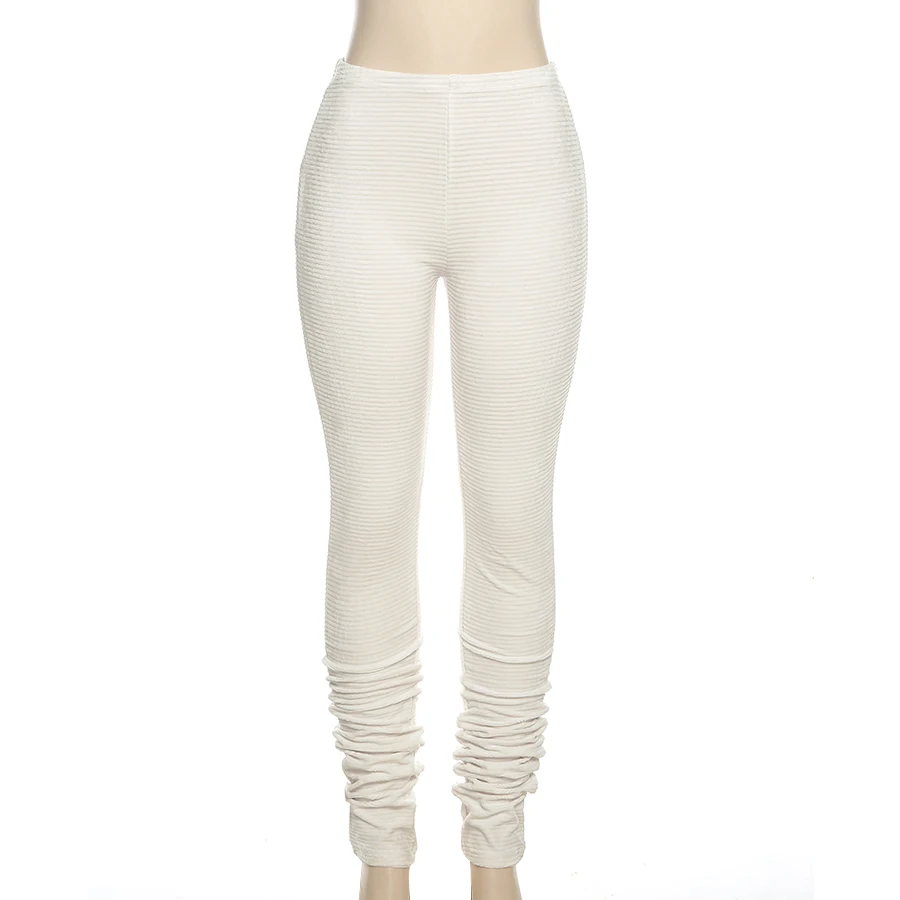 Новые осенние повседневные однотонные штаны-карандаш K21P06006, трикотажные облегающие эластичные Универсальные леггинсы, женские брюки