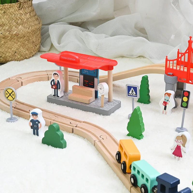 Развивающая Игрушка Головоломка железнодорожный поезд трек набор головоломки автомобиль американские горки игрушка для ребенка