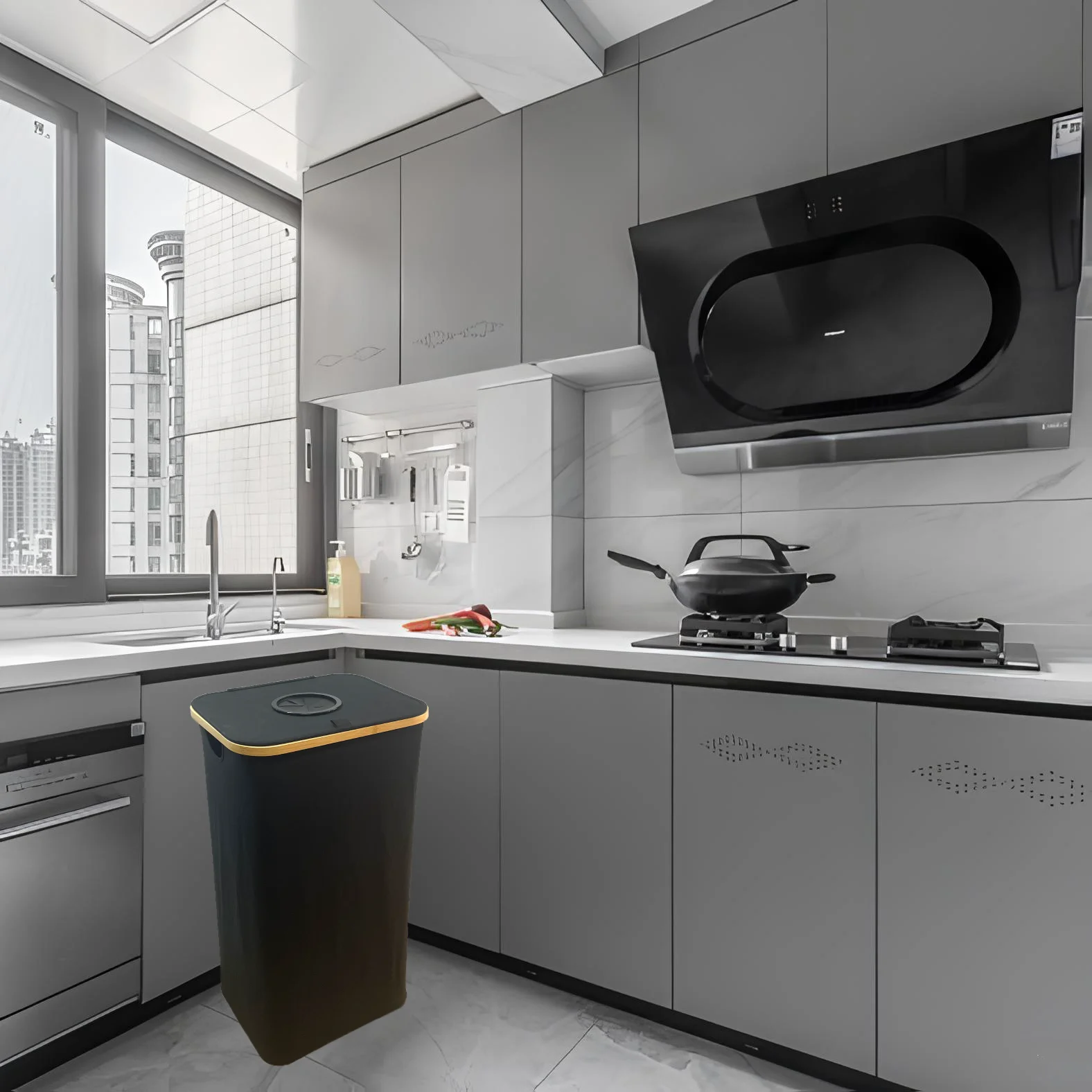 Bamboo Eco-Friendly Empty Bottle Organizer Kitchen Empty Bottle Organizer Recyclable Storage Boxes