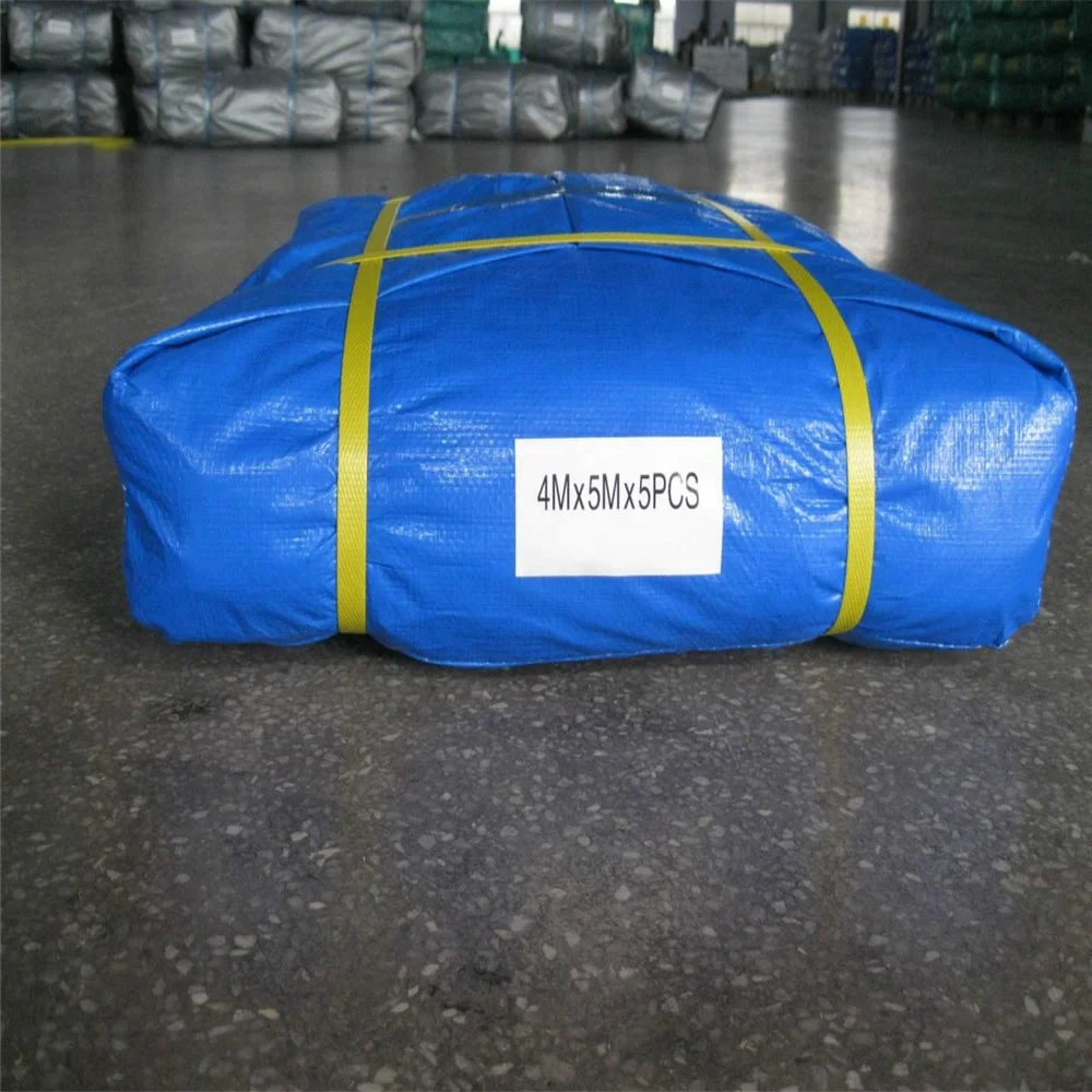 Blue Color Heavy Duty Good Quality PE Material Tarpaulin Waterproof Tarpaulin Sheets Truck Cover Tent Material
