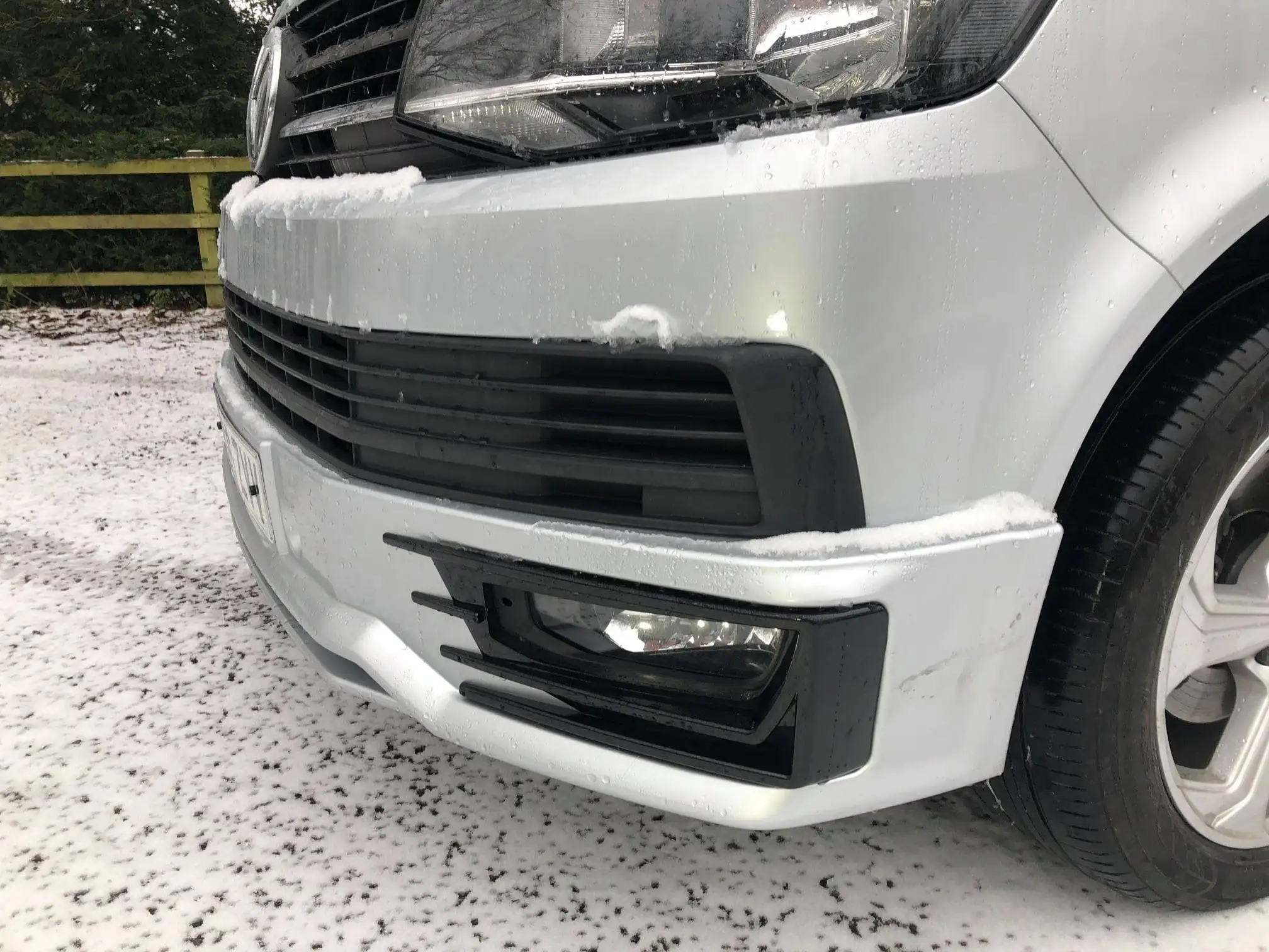  Sportline PP серый праймер передний бампер спойлер передняя губа для vw T6 Caravelle