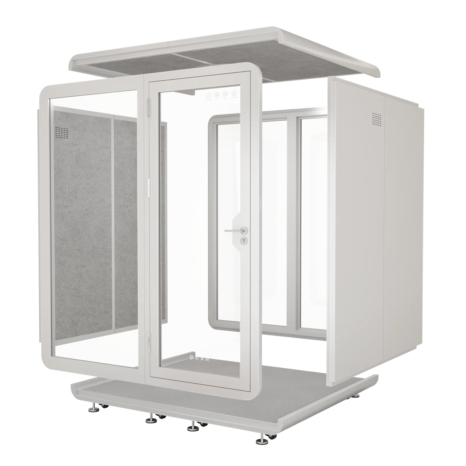 Multi-person Office Meeting Cubicle With Computer Desk, Suitable for Private Office, Silent Soundproof Cubicle Office Partition