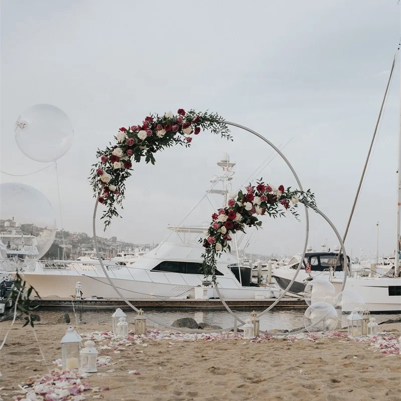 Large Bulk Floral Arch Wedding Round Square Strong Metal Flower Rack Arch Stand DIY Wedding Garden Arch