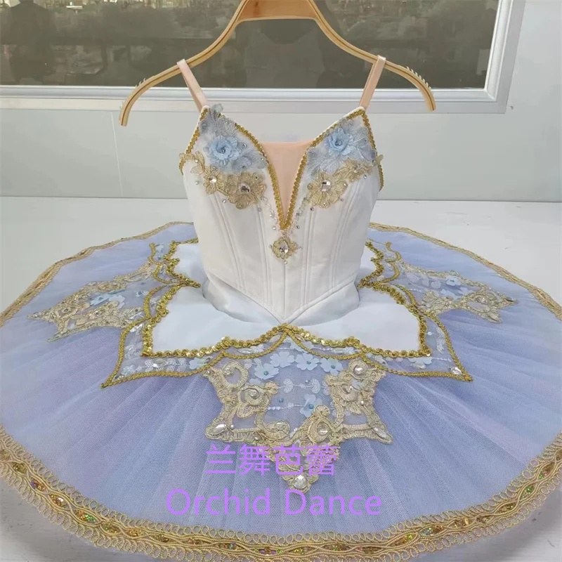 Fine Workmanship 12 Layers Competition Performance Wear Professional Adult Girls Women Light Lilac Ballet Tutu Dress