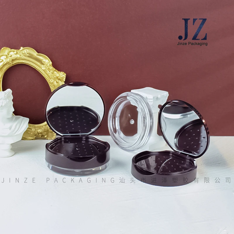 Jinze papery мини объем рассыпчатый порошок Косметическая упаковка банка с ситечком