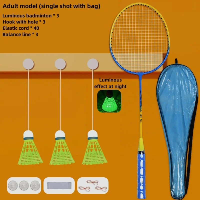 Hot selling Badminton single training power generator with automatic rebound for children and adults indoor fitness exercise