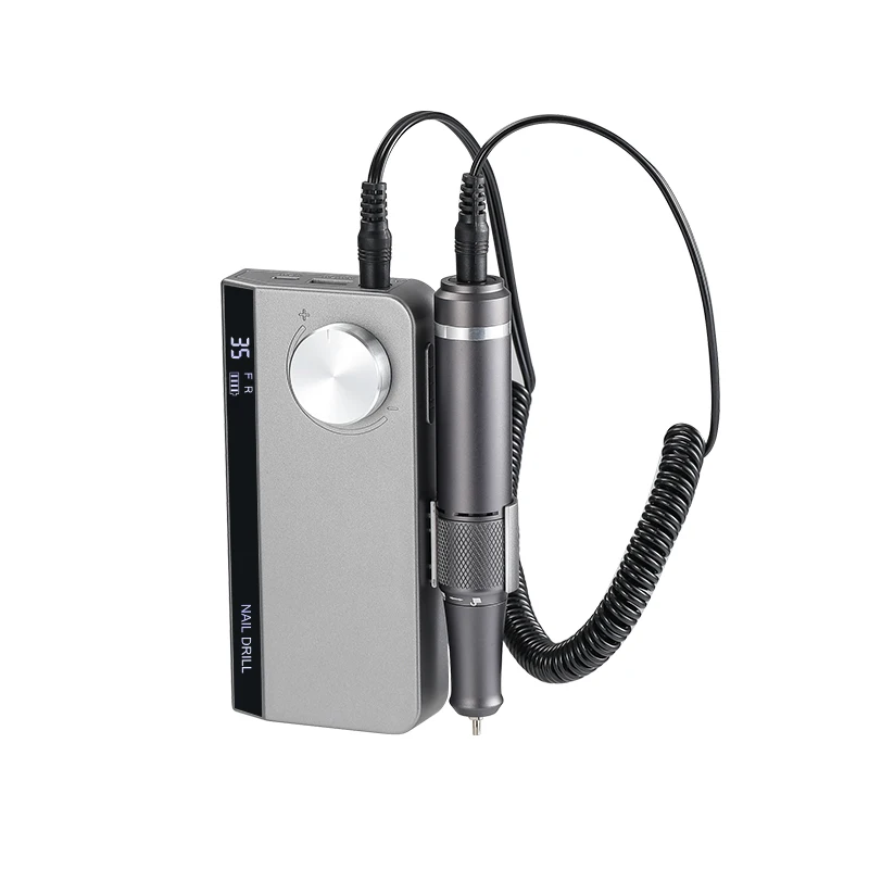 Electric nail drill  portable 35000rpm nail drill machine rechargeable professional manicure drill nail powerful use for salon