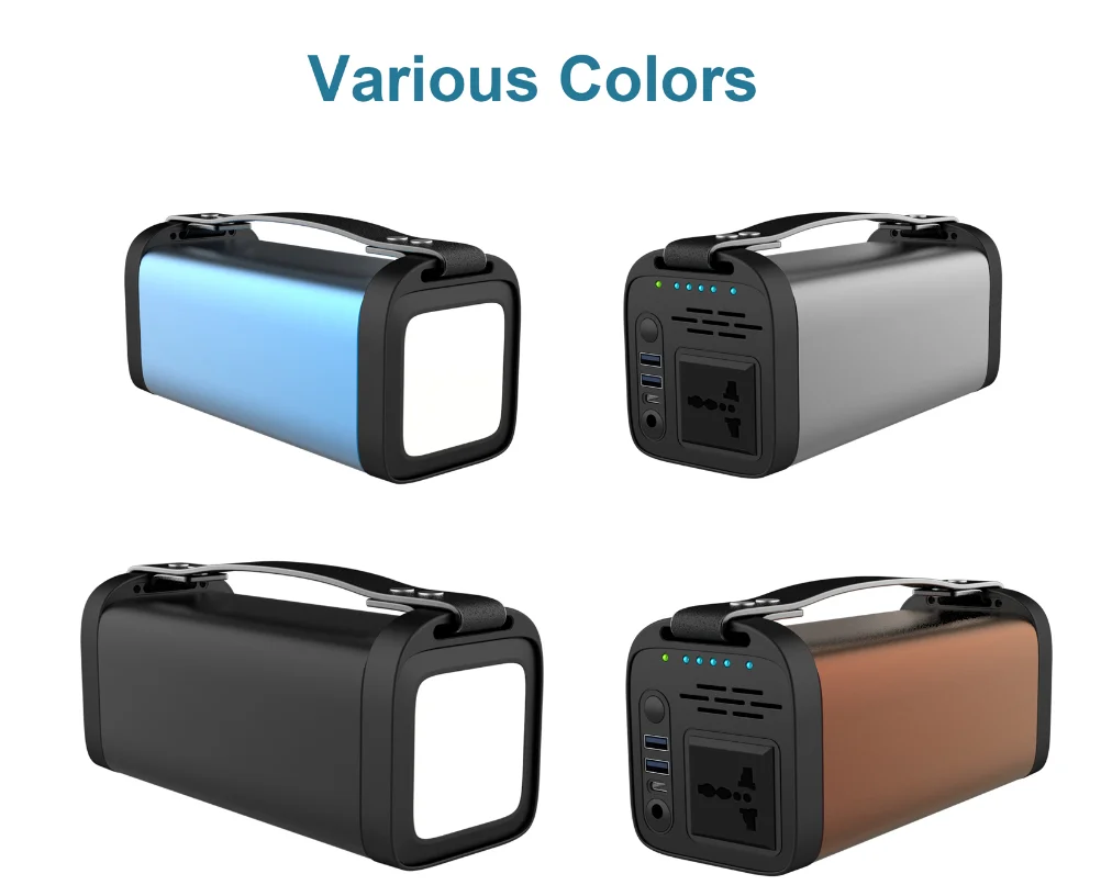 Multifunction 100w solar panel energy storage portable power station with solar mobile power supply power bank