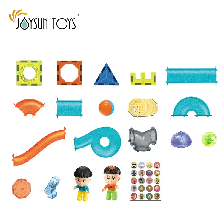 JOYSUN Lighted Magnetic Tiles for Kids Ages 4-8,magnet Toys for 3 Year Old Boys Girls Learning Toys Block Set 3 Cartons 142 Pcs