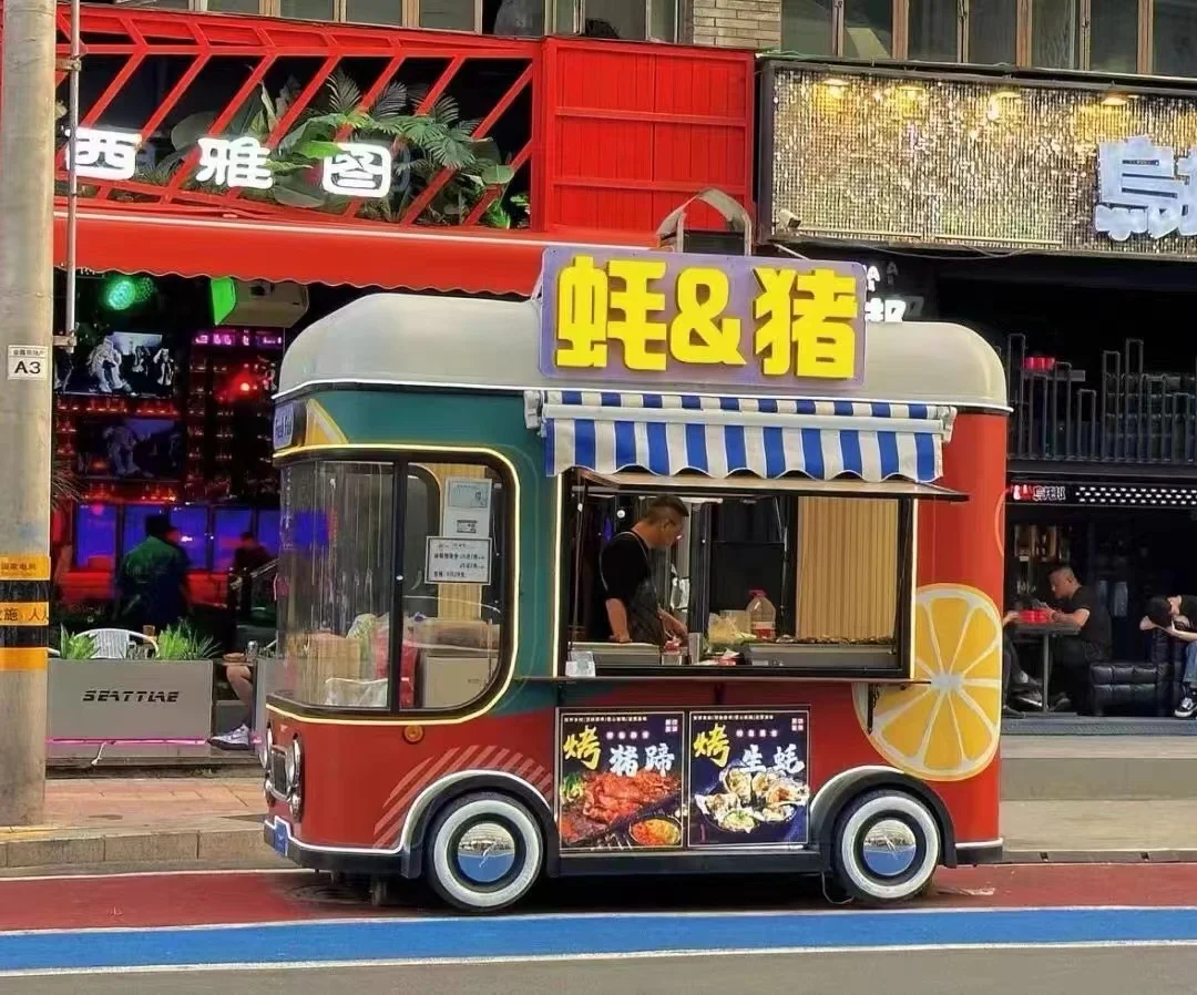 High quality mobile dining car beer bar coffee truck corn cake truck electric dining car with complete equipment