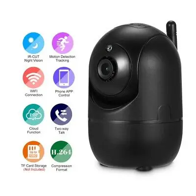  1080P Wifi Беспроводная камера ночного видения инфракрасная купольная умная видеоняня безопасность