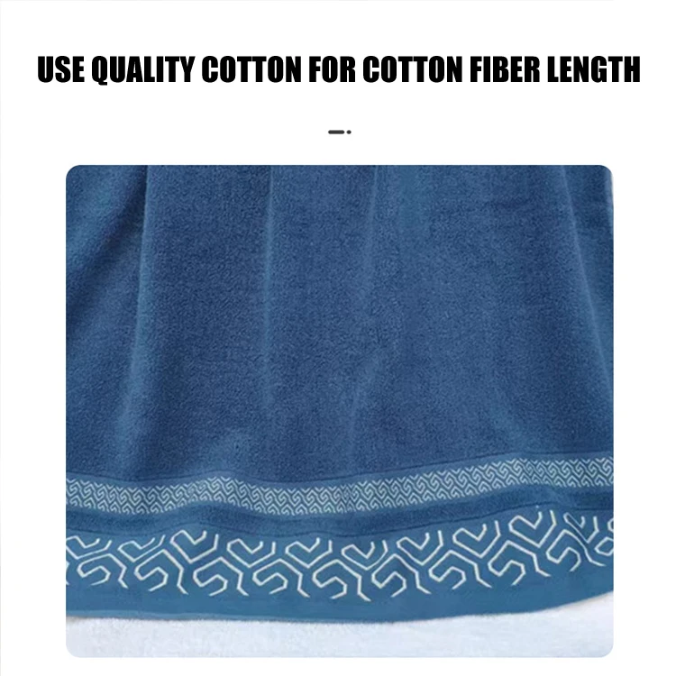 SunnyHope Factory Wholesale Face Bath Towel Set Custom 100% Cotton Soft Absorbent Thickened High-Density Hotel Gift